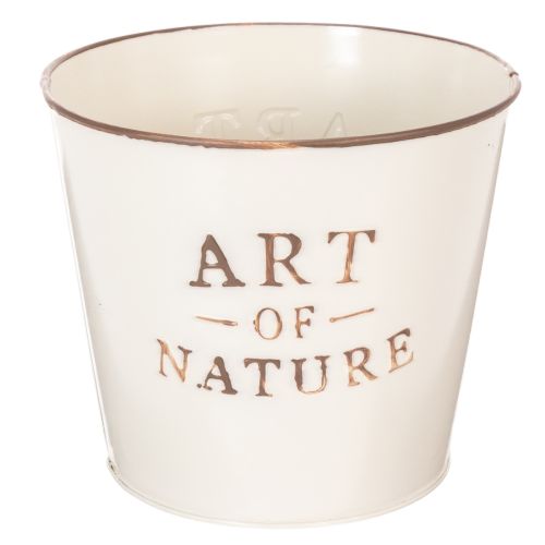 Cinko vazonas „Art of Nature Cream“ Ø17,5 cm, aukštis 15 cm pirkti | Floristik24.lt