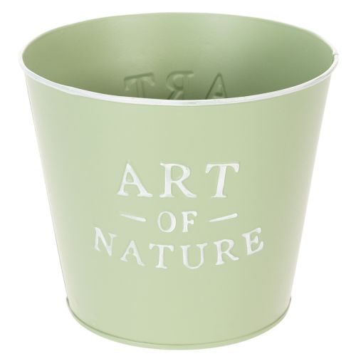 daiktų Cinko vazonas „Art of Nature“ mėtų žalios spalvos, Ø17,5 cm, aukštis15 cm