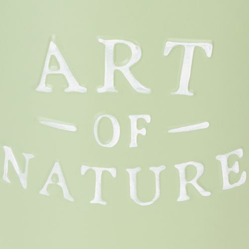 Cinko vazonas „Art of Nature“ mėtų žalios spalvos, Ø17,5 cm, aukštis15 cm | Floristik24.lt