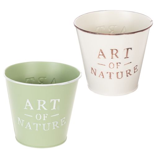 „Art of Nature“ vazonas su užrašu, palangės ir svetainės dekoracija, 15 cm, 2 vnt.
