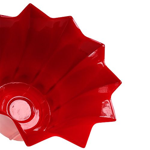 Floristik24 Gėlių vazonas plastikinis Ø14cm raudonas 10vnt