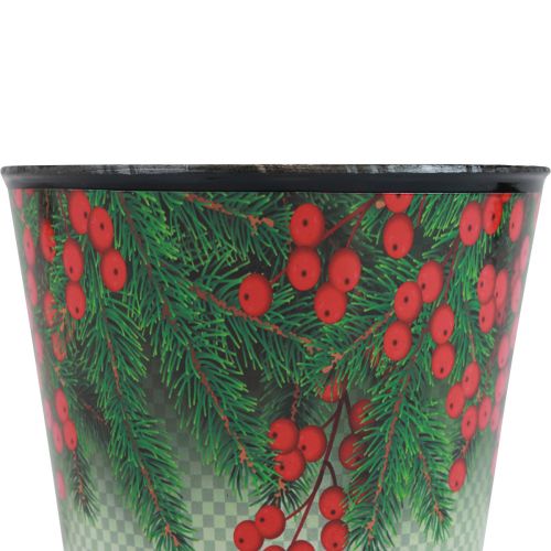 daiktų Gėlių vazonas Kalėdų vazono kibiras Ilex Ø13cm H11,5cm