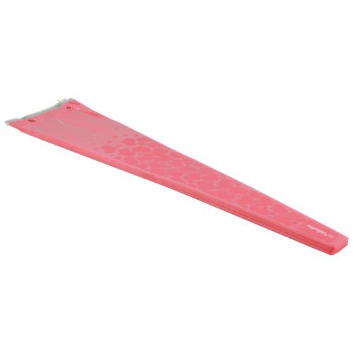 Floristik24 Gėlių maišelis su širdelėmis rožinė Rožė 50cm 50 vnt