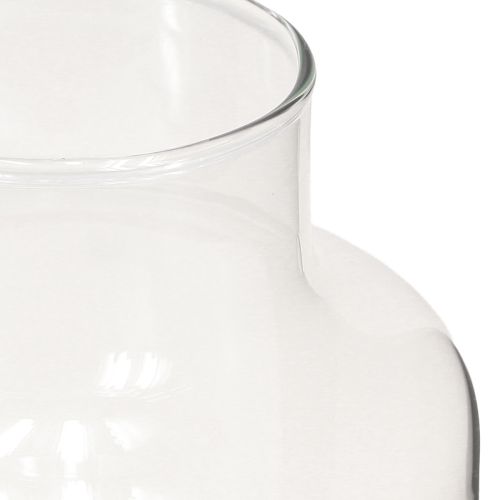 daiktų Gėlių vaza stiklinė dekoratyvinė vaza su kaklu skaidrus Ø14,5cm H25cm