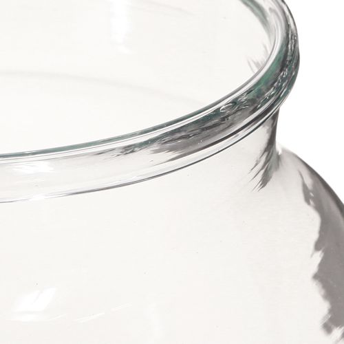 daiktų Gėlių vazos stiklas skaidraus stiklo vazos stalo apdaila Ø18cm H22cm