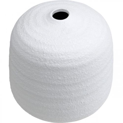 daiktų Gėlių vaza, keraminė vaza, dekoratyvinė vaza balta Ø19cm H18cm