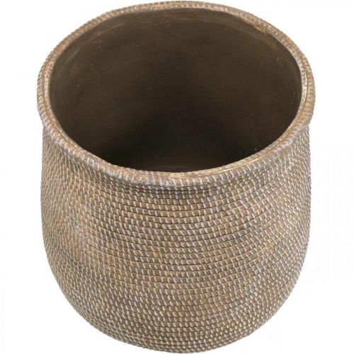 Floristik24 Boho vazonas keraminis didelis pintas vaizdas Ø21,5cm H24cm