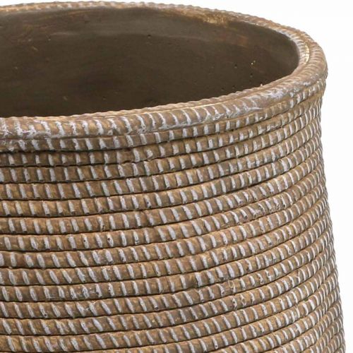 Floristik24 Boho vazonas keraminis didelis pintas vaizdas Ø21,5cm H24cm