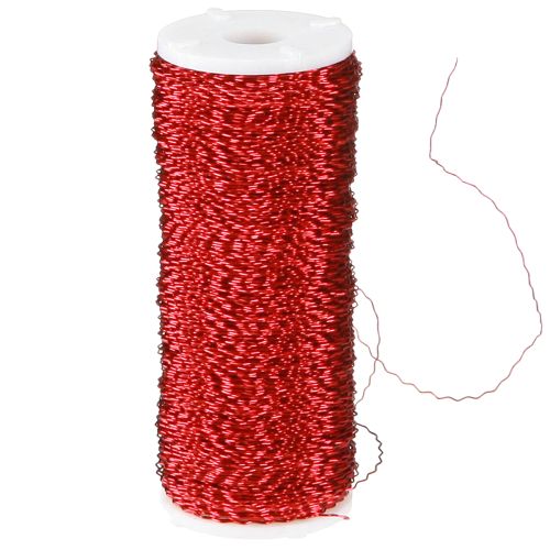 daiktų Sultinio efekto viela Ø0,30mm 100g/140m raudona