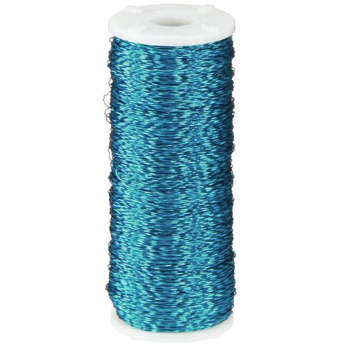 Floristik24 Sultinio efekto viela Ø0.30mm 100g/140m turkis