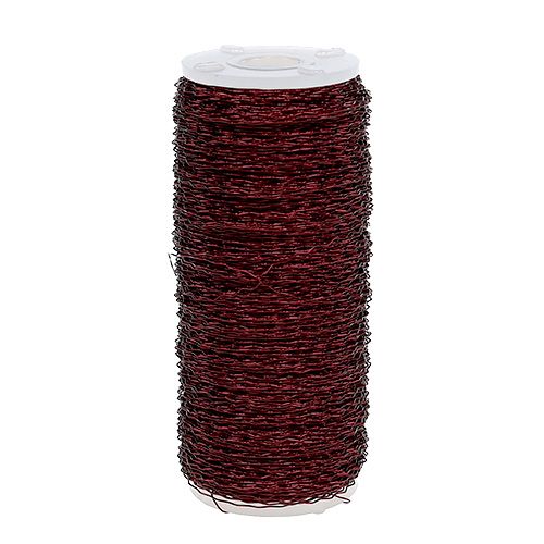 Floristik24 Sultinio efekto viela Ø0,30mm 140m Bordo