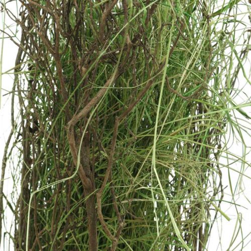 Dekoratyvinis žolės krūmas su šakomis Džiovintos žolės kuokštas 65×12cm