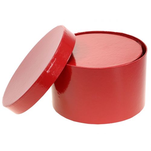 daiktų Gėlių dėžutė raudona blizgi Ø18/20cm 2 vnt