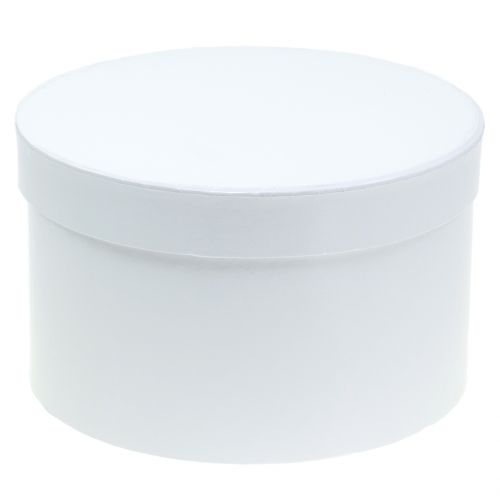 Floristik24 Gėlių dėžutė balta Ø18 / 20cm 2vnt