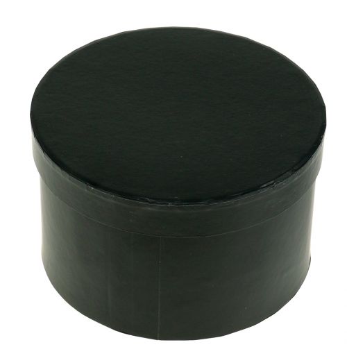 Floristik24 Gėlių dėžutė apvali juoda Ø14cm - 16cm 2vnt