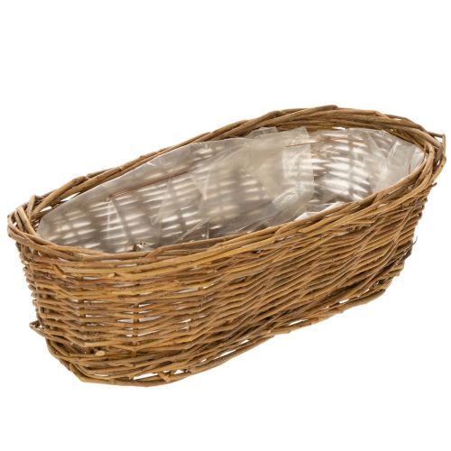Duonos krepšelis, maždaug 30 cm skersmens, ovalus, neluptas pirkti | Floristik24.lt