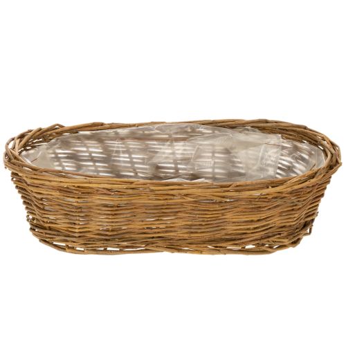 Duonos krepšelis, maždaug 30 cm skersmens, ovalus, neluptas | Floristik24.lt