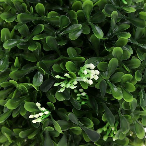 Floristik24 Buksmedžio rutulys su gėlėmis žalias dekoratyvinis rutulys Ø15cm 1 vnt