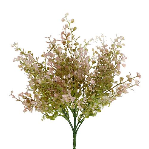 Floristik24 Buksmedžio šakelė rožinė, rožinė su žėručiu 32cm