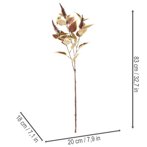 Dirbtinis koleusas su raudonais lapais, dirbtinis augalas, 20 cm | Floristik24.lt