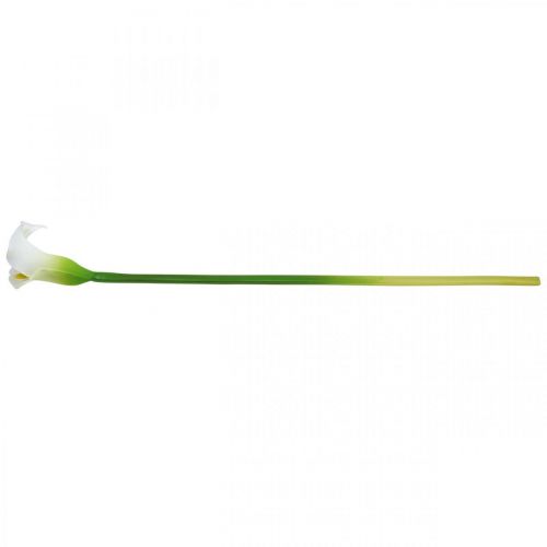 Floristik24 Dirbtinis Calla White Vestuvių dekoras Šilkinės gėlės jubiliejus L72cm