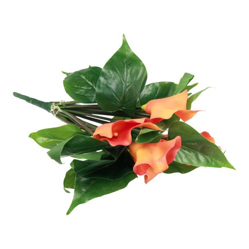 daiktų Calla Lily Abrikosas Calla Dirbtinės gėlės Oranžinės Egzotinės 44cm