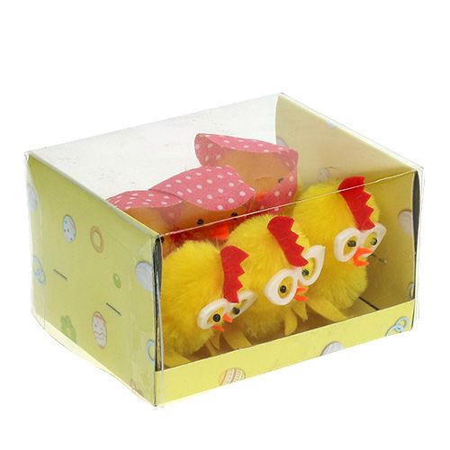 Floristik24 Šeniliniai jaunikliai 5cm geltoni 6vnt