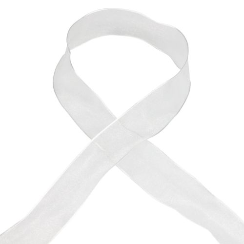 daiktų Šifono juostelė organza juostelė dekoratyvinė juostelė organza balta 40mm 20m