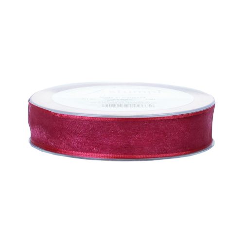 daiktų Šifoninė juostelė organzos juostelė dekoratyvinė juostelė organza violetinė 15mm 20m