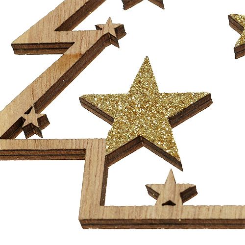 daiktų Kalėdinės pakabos asorti. 10cm su blizgučiais 12 vnt