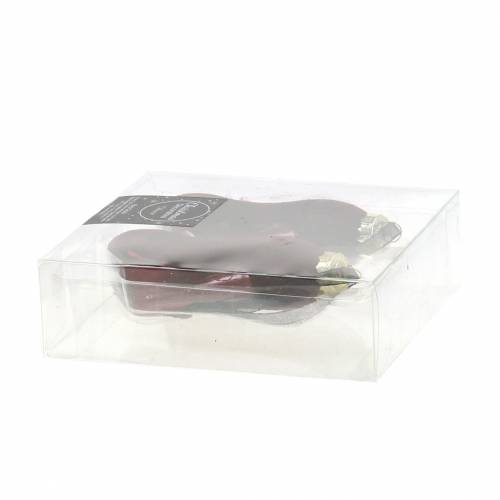 Floristik24 Kalėdų eglutės pakabos siurbliai Bordeaux 11cm 2vnt