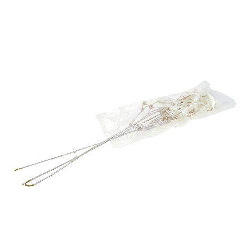 Floristik24 Clematis šakelė balta flokuota 62cm 3vnt