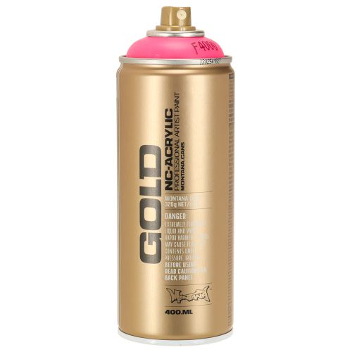 Floristik24 Fluorescencinės rožinės spalvos purškiami dažai „Montana“ skardinės, 400 ml