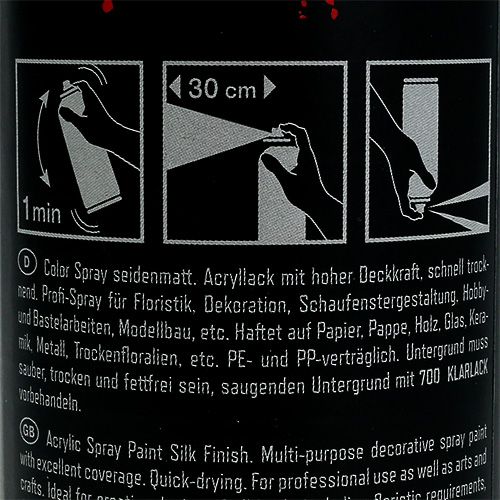 Floristik24 Spalva purškiama matine tamsiai raudona 400ml