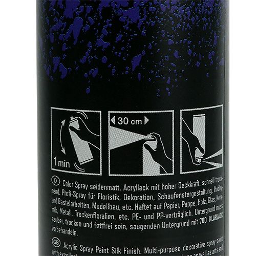 Floristik24 Spalva Spray šilko matinis 400ml karališkos mėlynos spalvos