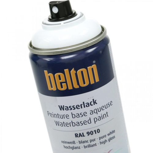 daiktų Belton be vandens pagrindo dažai balti blizgūs pure white 400ml