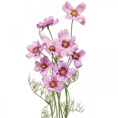 Floristik24 Cosmea papuošalų krepšelis violetinės dirbtinės gėlės vasara 51cm 3vnt