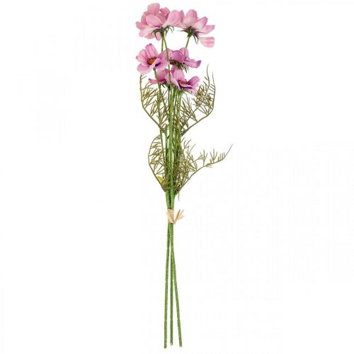 Floristik24 Cosmea papuošalų krepšelis violetinės dirbtinės gėlės vasara 51cm 3vnt