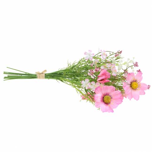 Floristik24 Cosmea ir gypsophila krūvoje Dirbtinė Rožinė Asorti 42cm