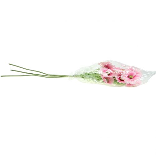 daiktų Cosmea dirbtinė rožinė 77cm 3 vnt