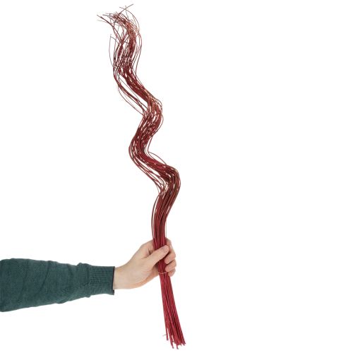 daiktų Džiovintos garbanotos gluosnio šakelės, skirtos kūrybinei floristikai ir namų aksesuarams, 80 cm 70 g