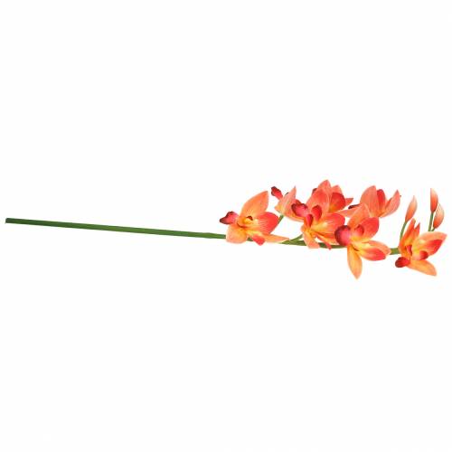 Floristik24 Orchidėja dirbtinė gėlė Cymbidium Orange 74cm