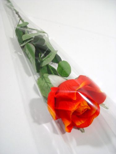 daiktų Gėlių maišelis 1 rožei &quot;Blank&quot; L65cm P14cm - 3cm 50 vnt.