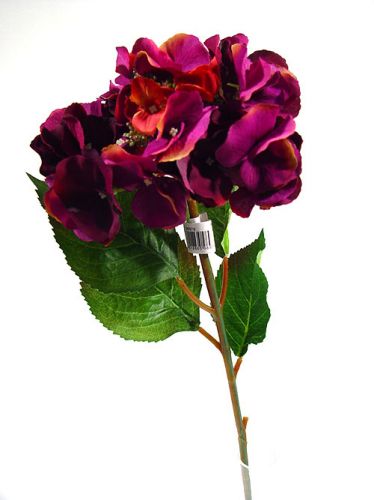Floristik24 Hortenzija 43cm tamsiai violetinė (3 vnt.)