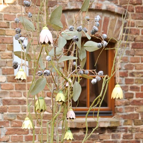 Floristik24 Deco kabykla metalinės gėlės tulpė 6cm 3vnt