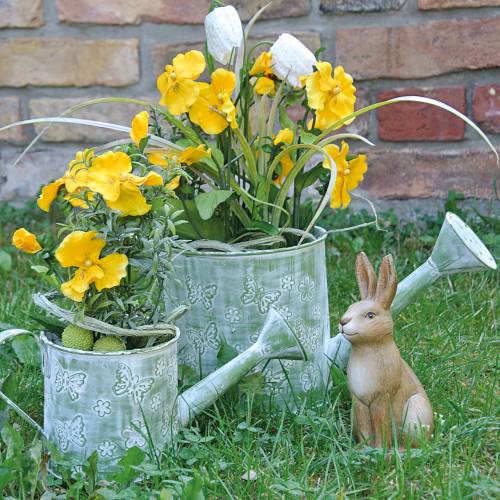 Floristik24 Sodinamosios laistytuvas su drugeliais Rožinis Ø10cm H10cm