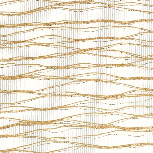 Floristik24 Deco Wave stalo vyriai 26cm x 300cm metalinio aukso