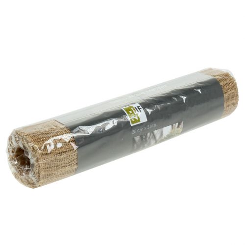 Floristik24 Deco Wave stalo vyriai 26cm x 300cm metalinio aukso