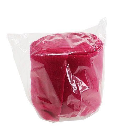 Floristik24 Dekoratyvinė vilna rožinė 15cm 5m