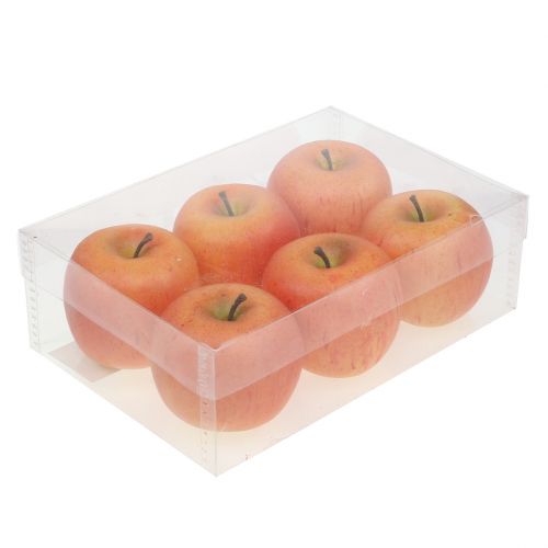 Floristik24 Dekoratyviniai obuoliai Cox orange 7cm 6 vnt